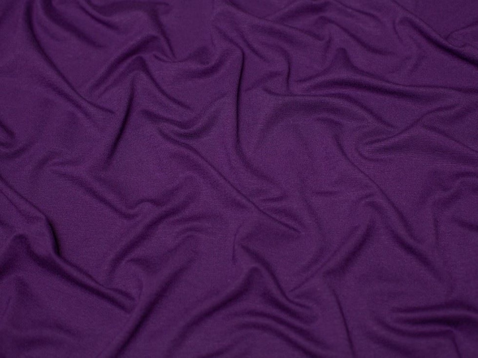 Minerva Core Range Purple Luxury Viscose Jersey Stretch Knit Fabric for Dressmaking, 155cm / 61" Wide - per metre
