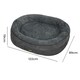 image 2 of Skylos Orthopedic Plush Dog Bed Soft Washable Pet Bed Grey Cosy Cushion XXL Size | Grey | XXL | XXL