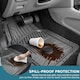 image 6 of Heavy Duty Rubber 4 PCS Car Mat Set Universal Mats Non Slip Cut To Fit Trim