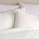 image 3 of OHS Embossed Bedding Set Textured Duvet Cover with Pillowcase | White | King
