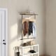 image 7 of COSTWAY Entryway Coat Rack Wall Mounted Coat Rack w/6 Hooks N/A | One Size