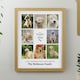 image 2 of Personalised Pet Multi Photo Upload Oak Framed Print Brown | One Size