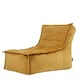 image 3 of Dolce Lounger Bean Bag Ochre Yellow Velvet Bean Bag Chair | Yellow | Ochre Yellow | XL | 1