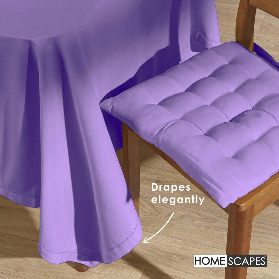 image 1 of Homescapes Purple Tablecloth - 178 x 300 cm Purple