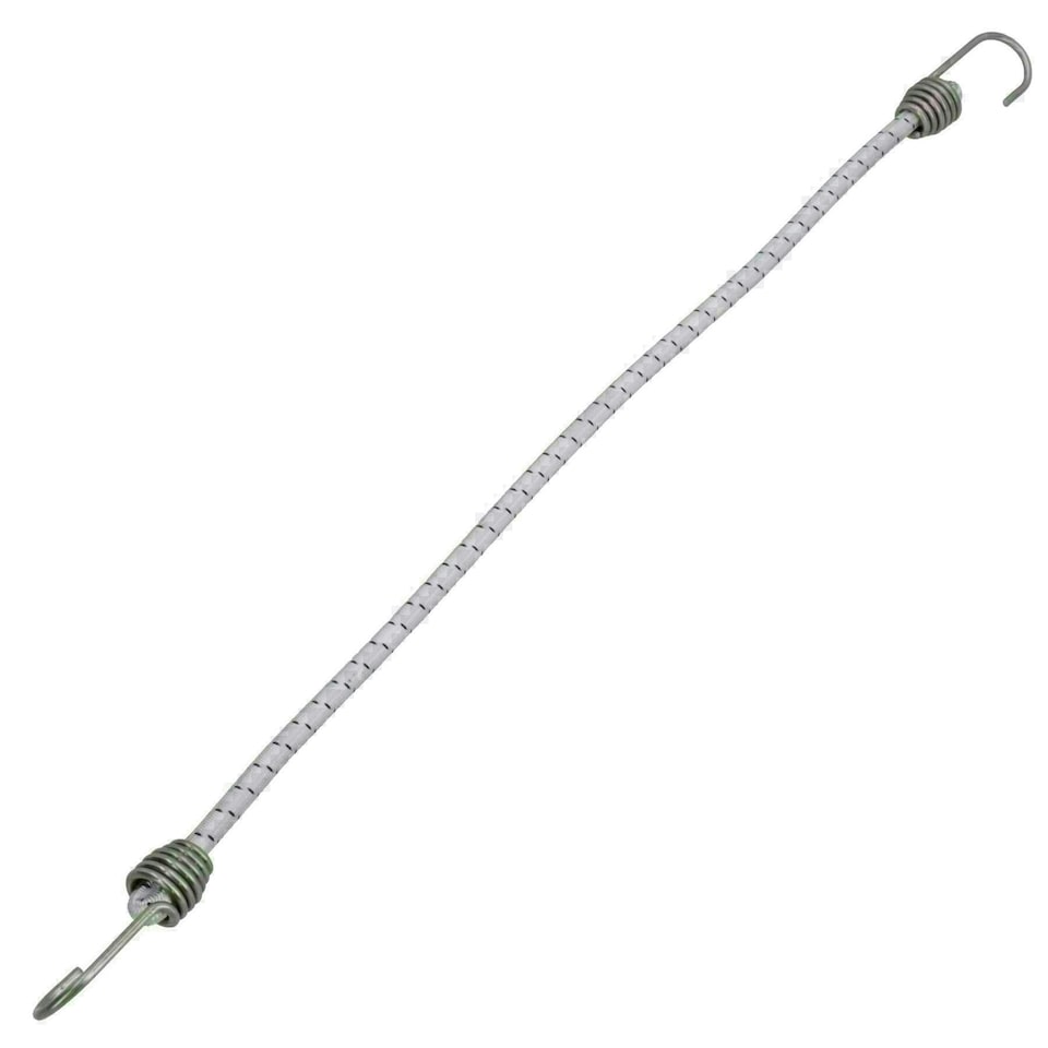 image 1 of 4pk 20" Bungee Rope With Stainless Steel Hooks Cords Shock Elastic Marine Boat