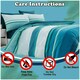 image 3 of VELVETIO Hudson Printed Duvet Cover Set Reversible Polycotton Easy Care Beddings Blue | Teal | King
