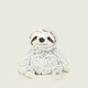 image 2 of Warmies Marshmallow Sloth Plush Junior Size, Microwavable Plush with French Lavender Scent, Fully Heatable Cuddly Sloth Toy for Anxiety and Pain Relief