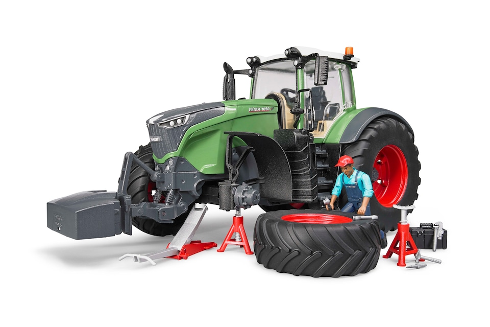 image 1 of Bruder Fendt 1050 Vario with mechanic and garage equipment Detailed Vehicle & Playset Model