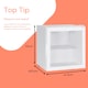 image 5 of SIA DC3W Mini Drinks Fridge, Table Top 46L Wine Cooler With Glass Door, White