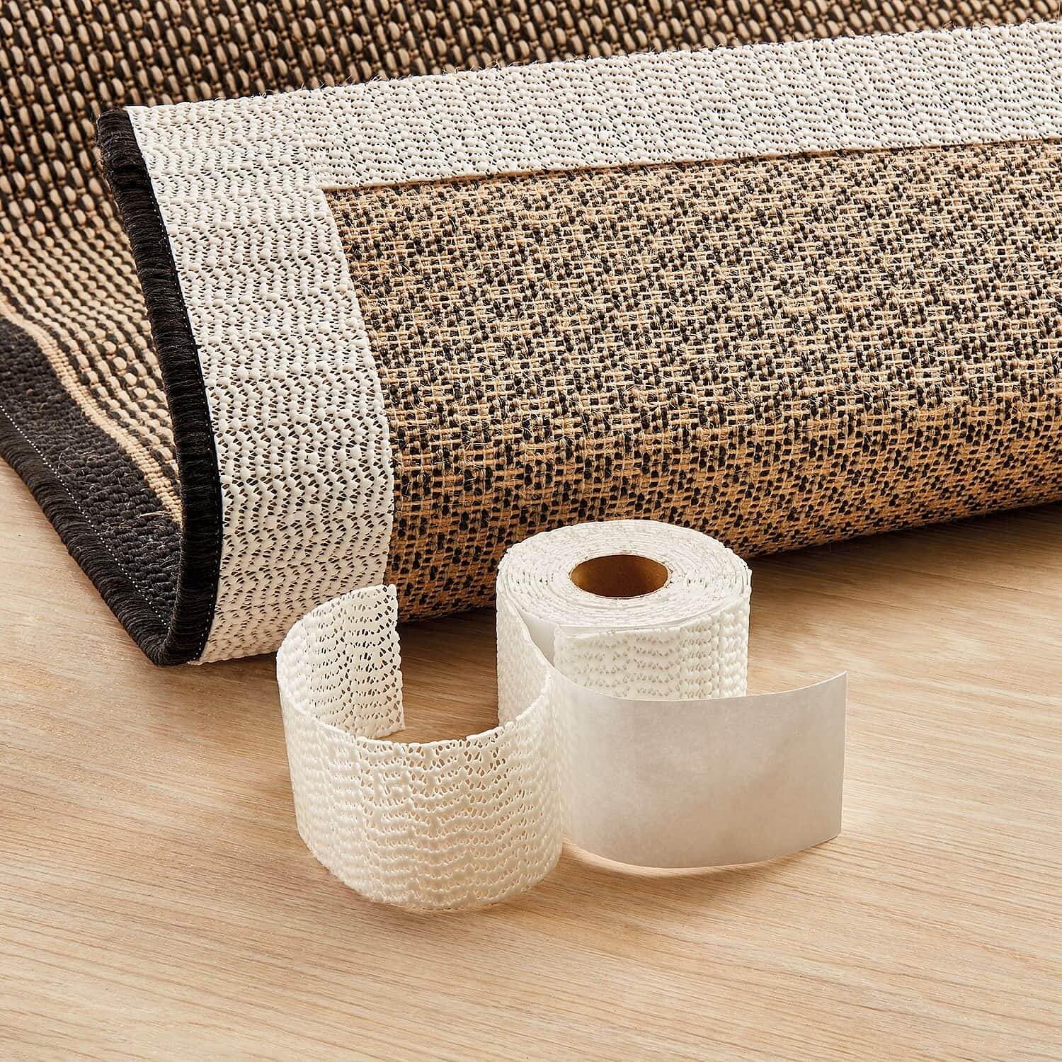 Coopers of Stortford Rug Gripper Tape Self Adhesive Anti Slip Mat Runner Carpet 3m