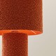 image 5 of ValueLights Ash Rust Full Fabric Boucle Table Lamp & Bulb | Orange