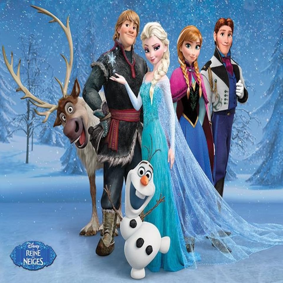 Frozen (Group French) 60x80x2cm Stretched Canvas Print