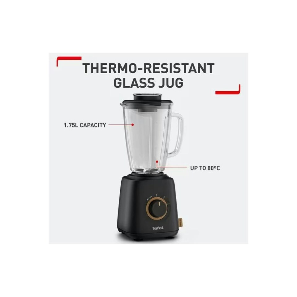 image 1 of Tefal Eco Respect BL46EN40 Blender Smoothie Maker 800W 1.75L Black Black