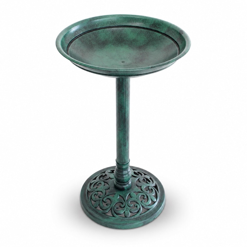 image 1 of Traditional Ornamental Garden Pedestal Bird Bath Outdoor Water