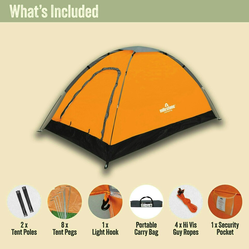image 1 of Milestone Camping 18809 Pop Up Tent