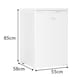 image 6 of HYE Under Counter Fridge 55cm Freestanding Larder 127L - White RF01UCF127W01