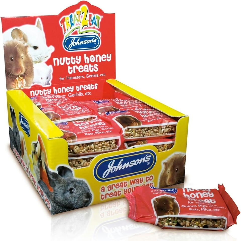 Jvp Hamster & Gerbil Nutty Honey Treats 50g (Pack of 24)