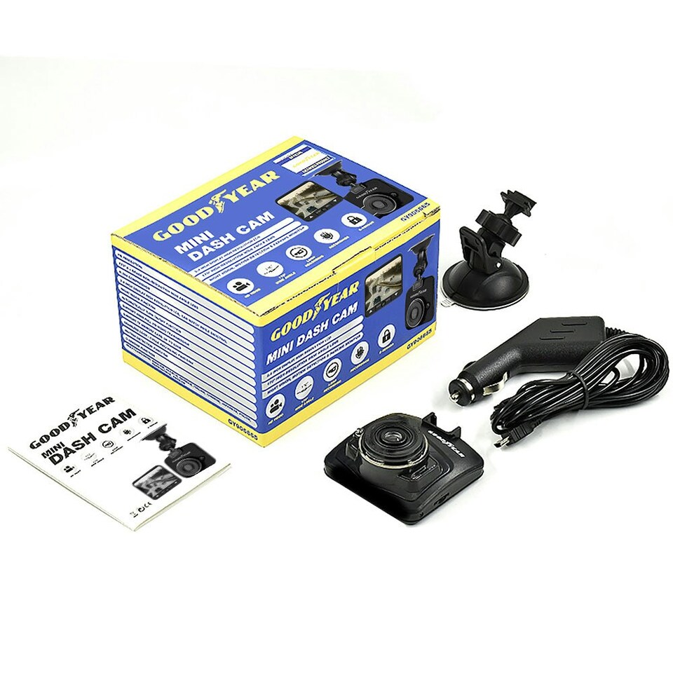 image 1 of Goodyear Mini HD Dash Cam Car DVR Camera Video Recorder Motion Detection Sensor
