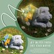 image 4 of Solar Dog & Cat Statue Set (Dog: 10x14x20cm, Cat: 11.5x22x15cm) – Garden Ornaments with Succulents & LED Lights