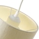 image 3 of Contemporary and Sleek Cream Linen Fabric 6 Cylindrical Lamp Shade 60w Maximum | Cream