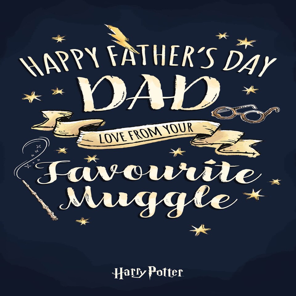 image 1 of Harry Potter 'Favourite Muggle' Father's Day Card
