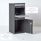 image 10 of SMART PARCEL BOX® Large Front & Rear Access Dark Grey Grey