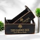 image 1 of "The Garden Box" - Crate Planters (Set of 2) - Wood - Black Black