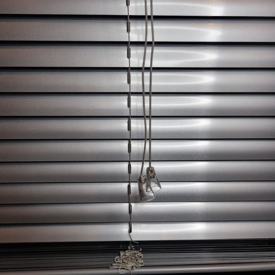 image 1 of FURNISHED Venetian Window Blinds PVC Curtains Trimmable Shades | Silver | Silver | (W) 210cm x (L) 150cm