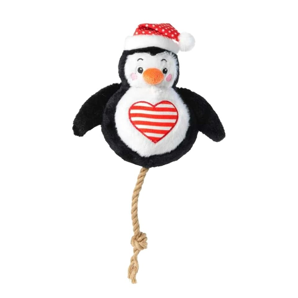 image 1 of House Of Paws Penguin Dog Squeak Toy - Black/White - One Size