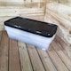 image 3 of 4 x 42L Clear Under Bed Storage Box with Black Lid, Stackable and Nestable Design Storage Solution