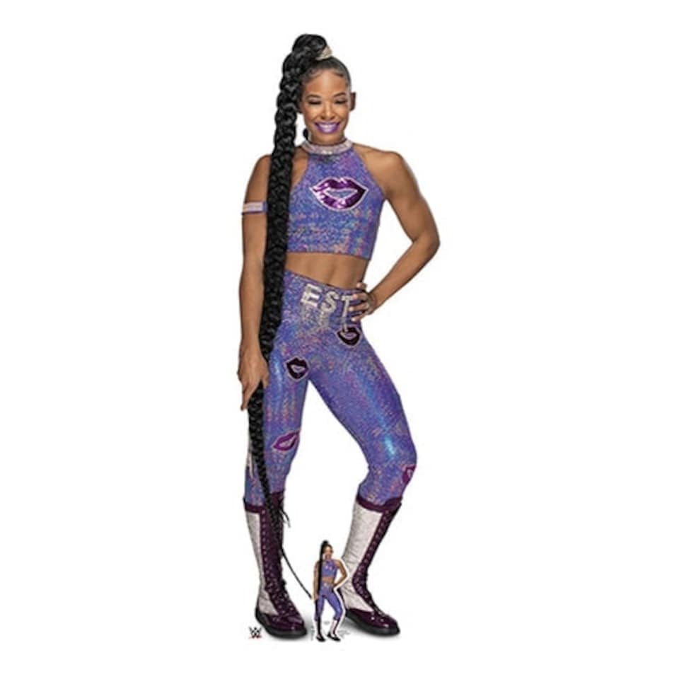 Bianca Belair Purple Outfit WWE Lifesize Cardboard Cutout 178cm