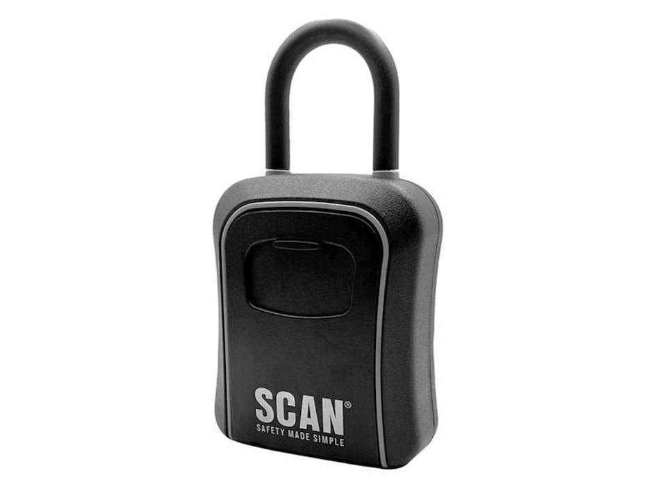 Scan 4-Wheel Combination Keysafe with Removable Shackle, Wall Mountable