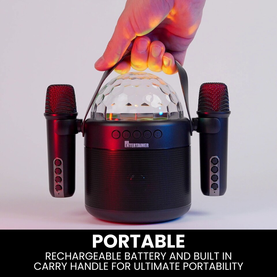 image 1 of Mr Entertainer Orbit Compact Karaoke Machine