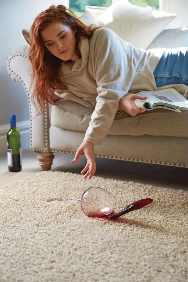 image 1 of Washable Non Slip Shaggy Floor Rug Soft Stain Resistant Plain