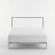 image 1 of Luxury Satin Stripe T250 Cotton Rich Soft Extra Deep 30cm Fitted Sheet | White | Super King