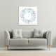 image 2 of Blue Decorative Reath (Canvas Print) 90 x 90 x 4cm