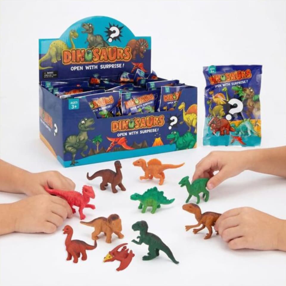 image 1 of Dinosaur Toy Blind Surprise Bags - Pack of 12