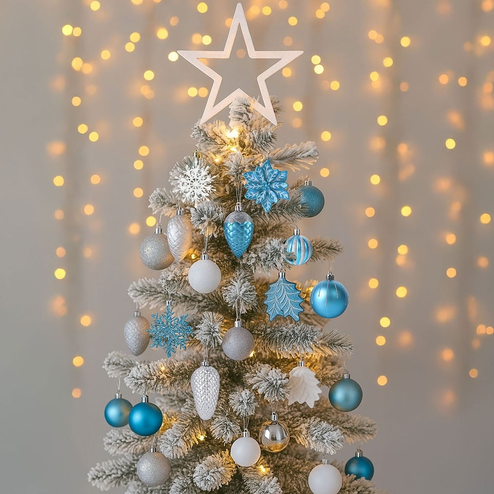 image 1 of Neo Large 110PCS Christmas Tree Bauble Ornaments Set | Blue