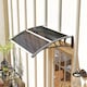image 9 of Outsunny Door Canopy Awning Outdoor Window Rain Shelter for Door 100 x 75cm | Black | Black | 1