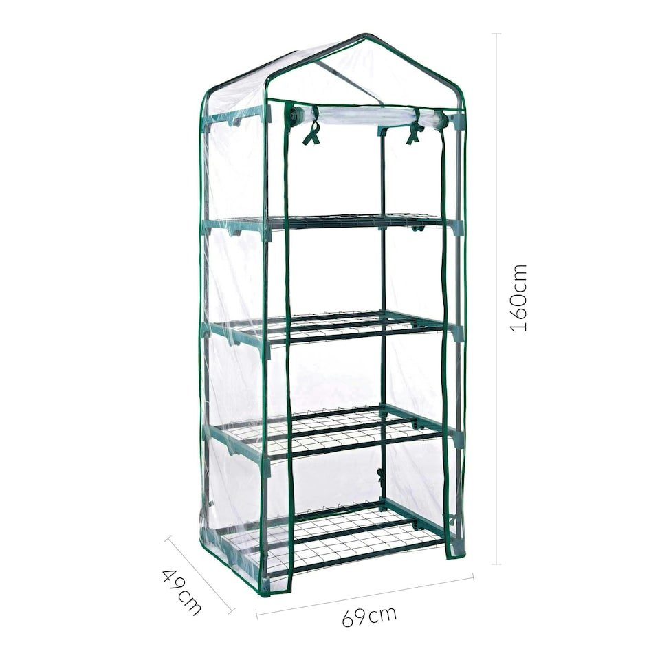 image 1 of GardenKraft 10729 4 Tier Greenhouse