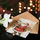 image 4 of Jolly Santa Claus With Present Blank For Him Or Her Art Xmas Festive Christmas Card