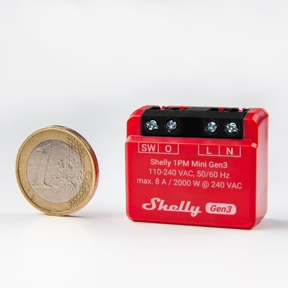 image 1 of Shelly Mini 1PM Gen 3 Switch (Pair)