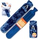 image 1 of 2L Long Hot Water Bottle with Cover - for Back, Neck & Shoulder Pain Relief, Fluffy Faux Fur Cover, Hand & Feet | Blue | Blue | 2L