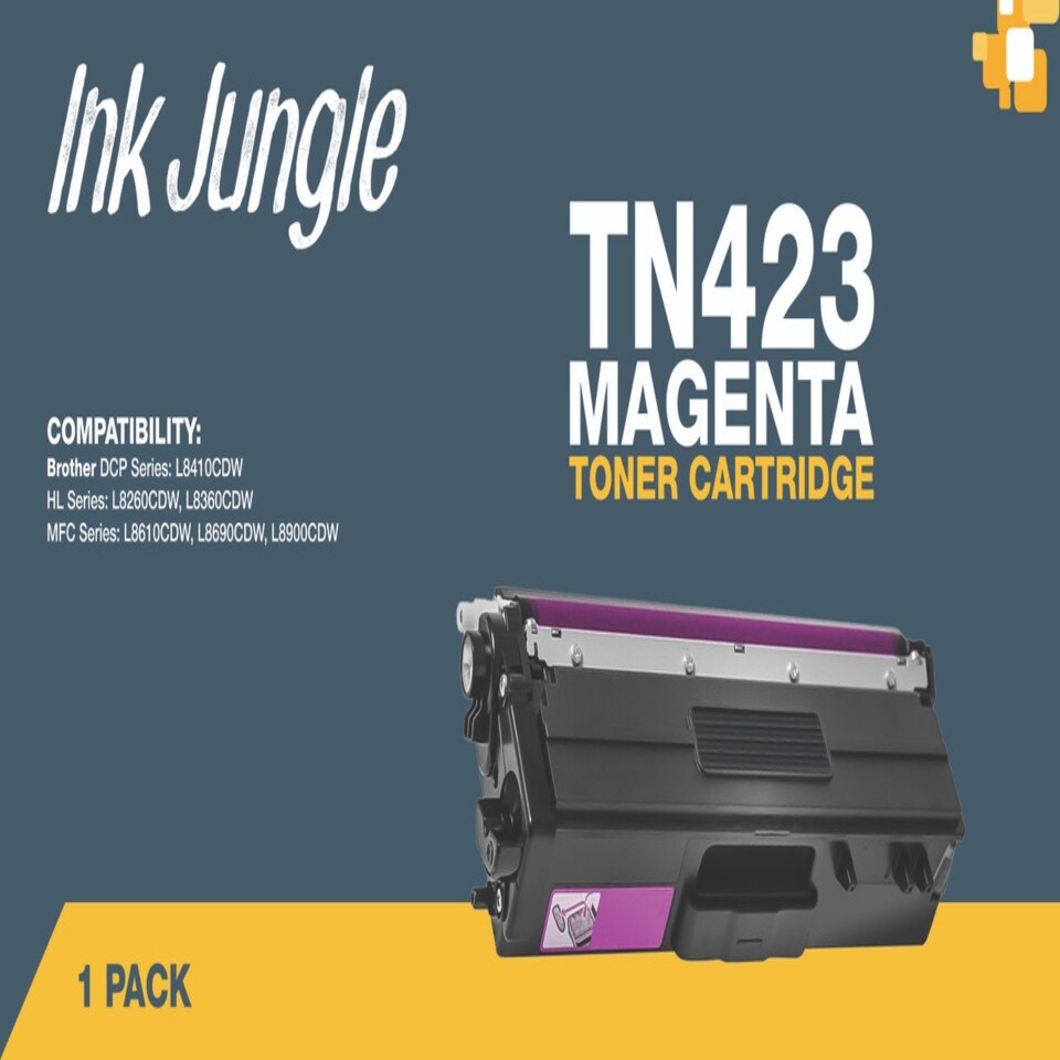 image 1 of Compatible Brother TN423 Magenta Toner Cartridge Pink