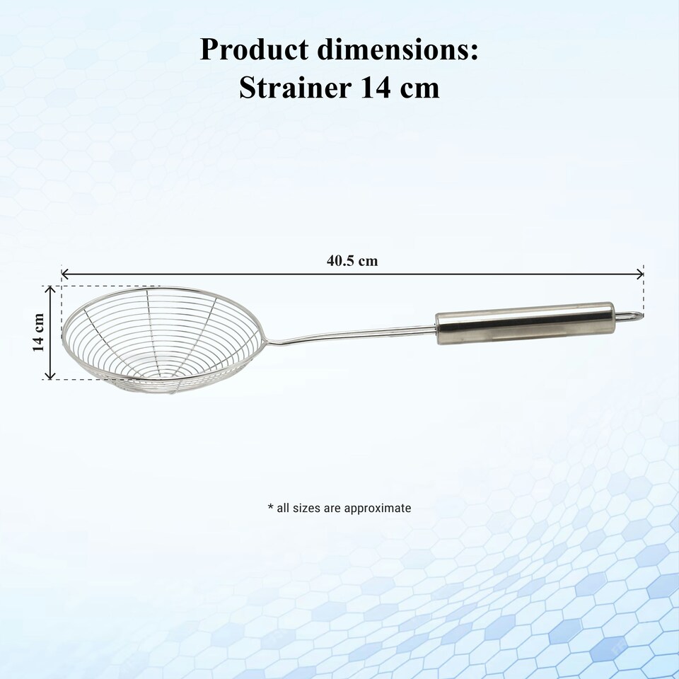 image 1 of Buckingham Stainless Steel Spider Strainer with Cook's Handle 14 cm