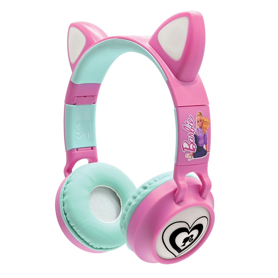 image 1 of Lexibook HPBTKTBB Barbie Bluetooth Headphones with LED Lights