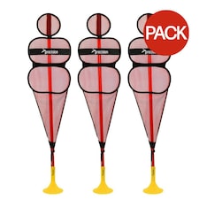 Precision Pop-Up Mannequin (Pack Of 3) - Red - One Size