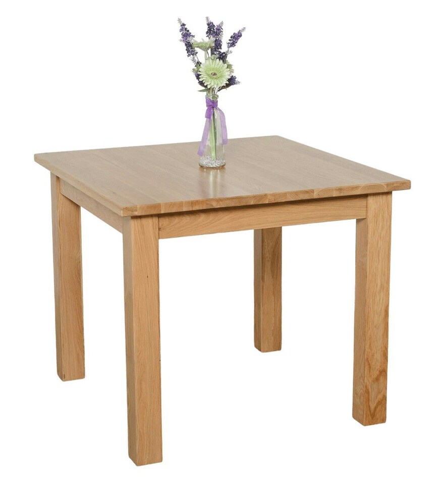 image 1 of Oslo 90cm Small Square Dining Table | Brown | Light Oak