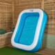 image 2 of 2m x 1.5m Jumbo Rectangular Inflatable Family Paddling Pool
