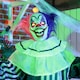 image 8 of HOMCOM 173cm 68 Laughing Clown Outdoor Halloween Decoration, Animated Halloween Prop with Light Up Eyes, Sound Effects, Sound Activated for Haunted House